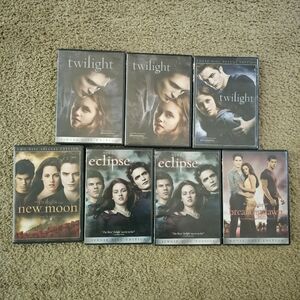 Twilight 7 DVD Bundle New Moon Eclipse Breaking Dawn